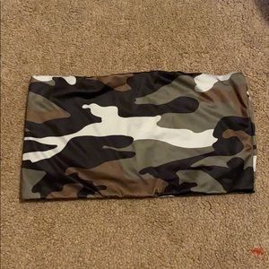 camo tube top